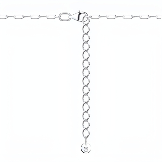 Колье из серебра с фианитами