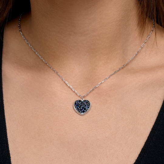 Колье из серебра с фианитами