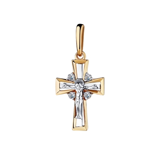 Подвеска-крест из золота