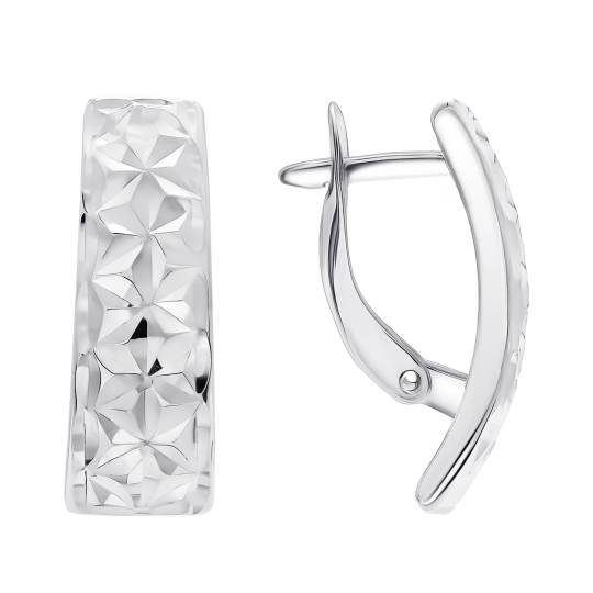 Серьги из серебра с миксом камней