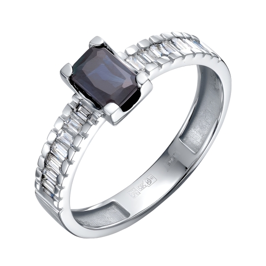 Кольцо из белого золота с бриллиантом 0,7 ct