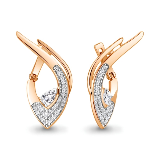 Серьги из серебра с агатами