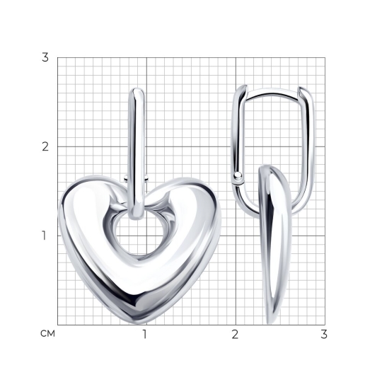 Серьги-трансформеры из серебра