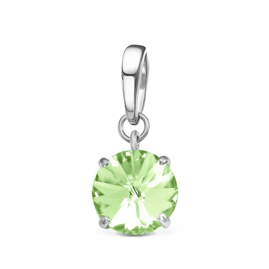 Серьги из серебра с ювелирными кристаллами