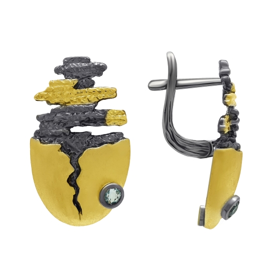 Серьги из серебра
