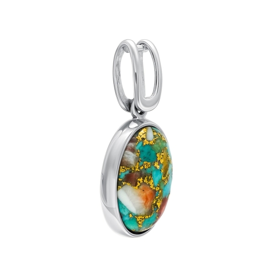 Серьги из серебра с бирюзой