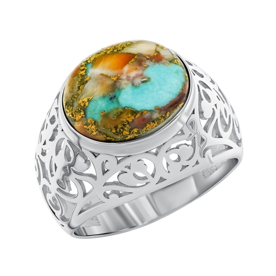 Серьги из серебра с бирюзой