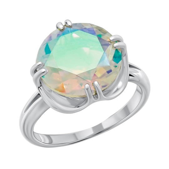 Серьги из серебра с горным хрусталем
