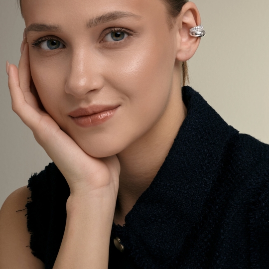 Серьги из серебра с агатами