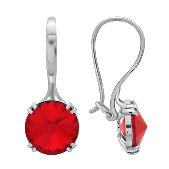 Серьги из серебра с позолотой
