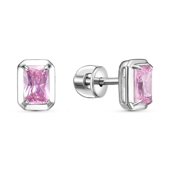 Серьги из серебра с халцедонами