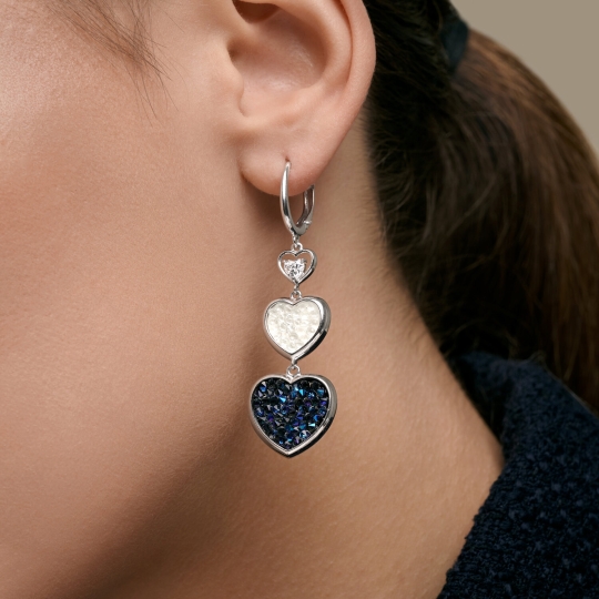 Серьга одиночная из серебра