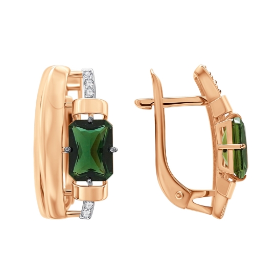 Серьги из лимонного золота