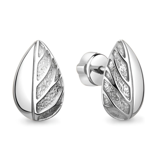 Серьги из серебра с янтарем