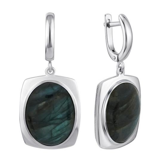 Серьги из серебра с эмалью