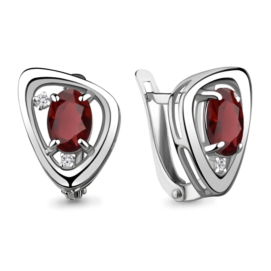Серьга-кафф из серебра