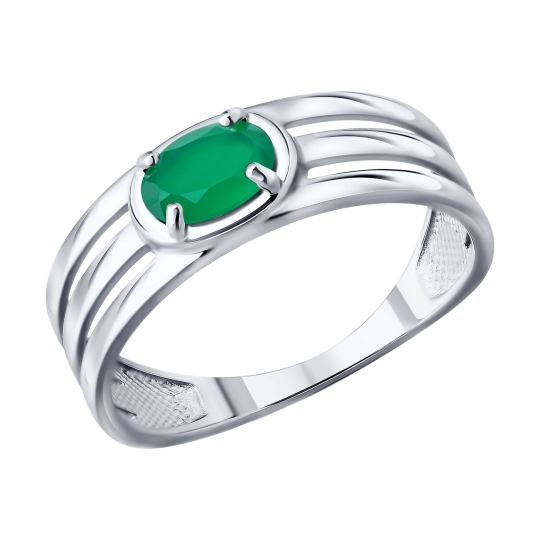 Серьги из серебра с агатами