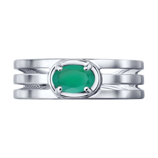 Серьги из серебра с агатами