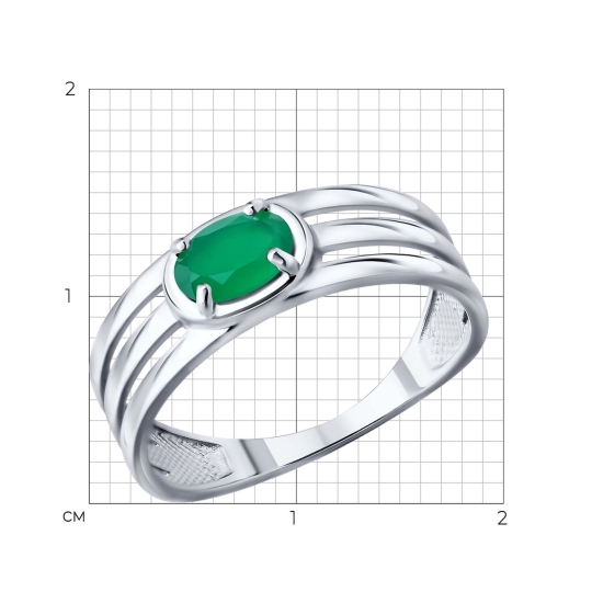Серьги из серебра с агатами