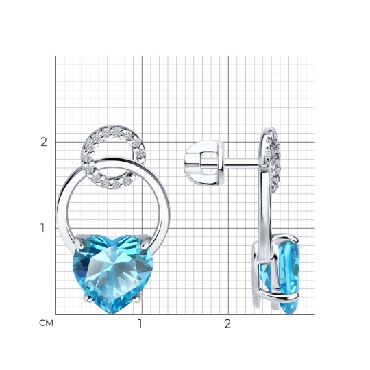 Серьга-кафф из серебра