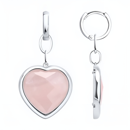 Серьги из серебра с аметистами