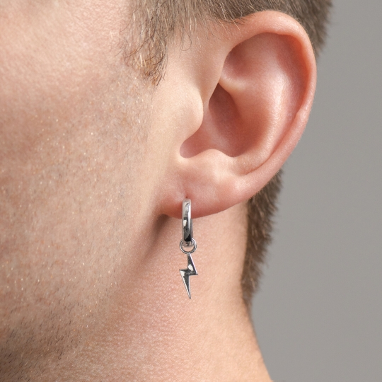 Серьги из серебра с горным хрусталем