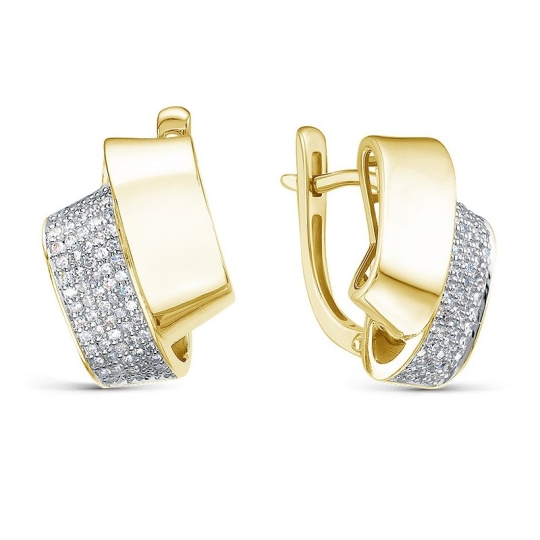 Серьги из золота с бриллиантами