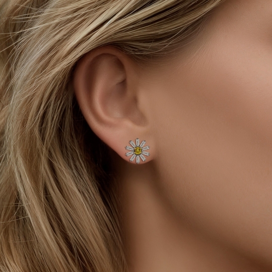 Серьги из серебра с агатами