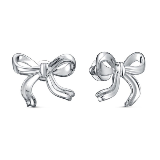 Серьги из серебра с гранатами и фианитами