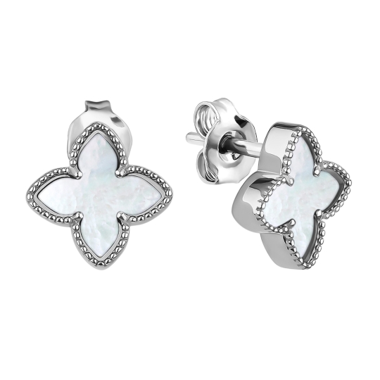 Серьги из серебра с эмалью