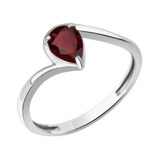 Серьги из серебра с гранатами