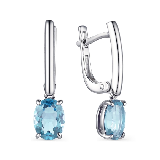 Серьги из серебра "Ножницы"