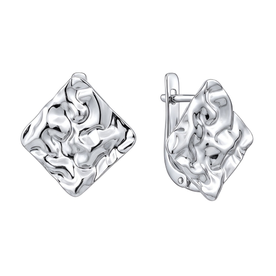 Серьги из серебра с ониксом