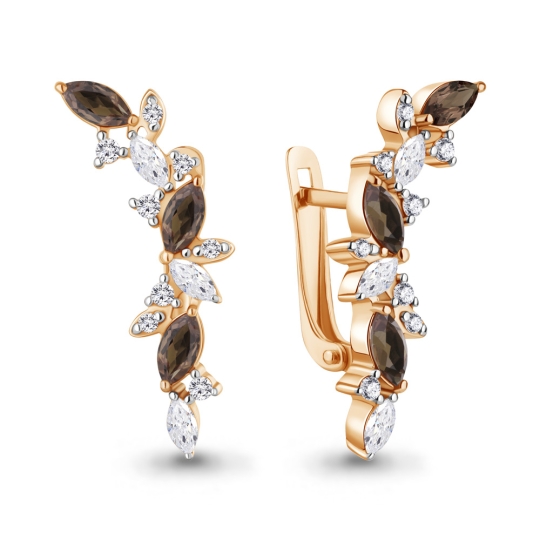 Серьги из серебра с жемчугом