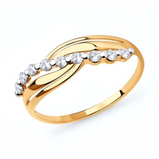 Кольцо из белого золота с бриллиантом 0,5 ct