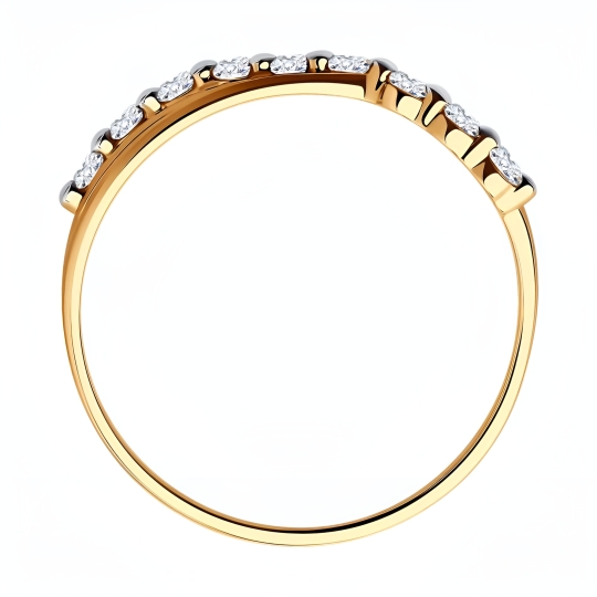 Кольцо из белого золота с бриллиантом 0,5 ct