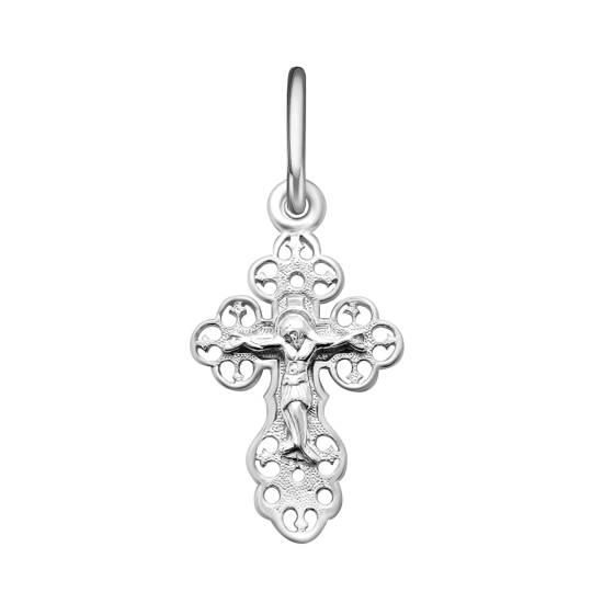 Подвеска-крест из серебра
