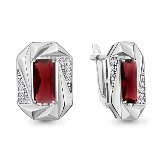 Серьги из серебра с топазами London