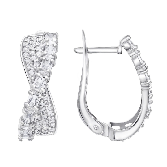 Серьги из серебра с эмалью