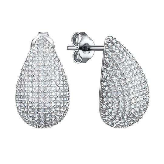 Серьги из серебра с ониксом