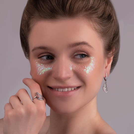 Серьги-кольца из серебра