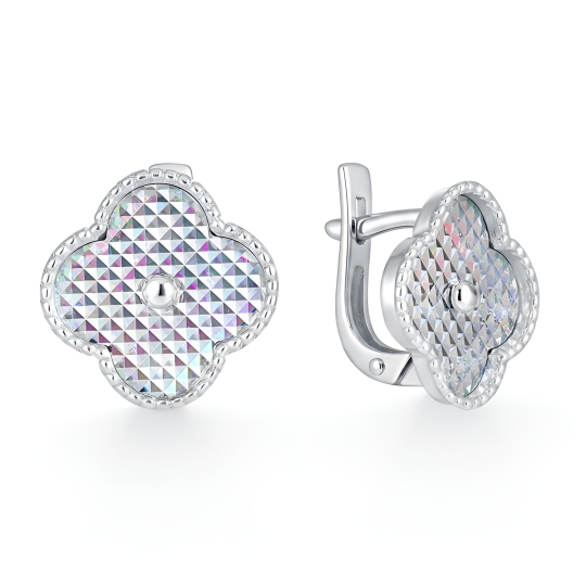 Серьги из серебра с эмалью