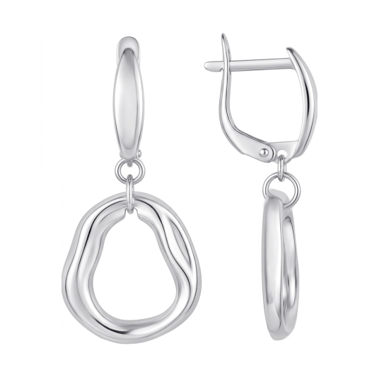 Серьги из серебра с эмалью