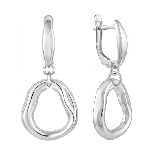 Серьги из серебра с эмалью