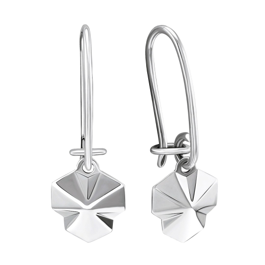 Серьги из серебра с бриллиантами