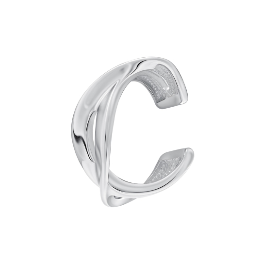 Серьги из серебра с керамикой и фианитами