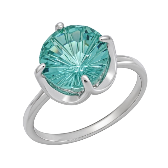 Серьги из серебра с кварцами