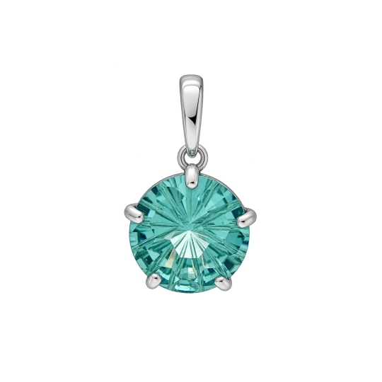 Серьги из серебра с кварцами