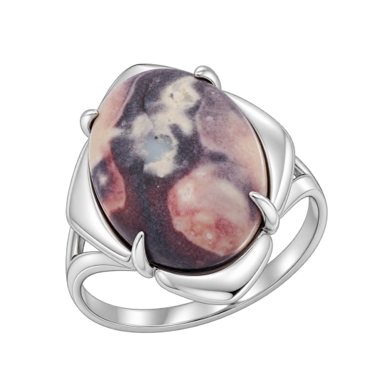 Серьги из серебра с яшмой