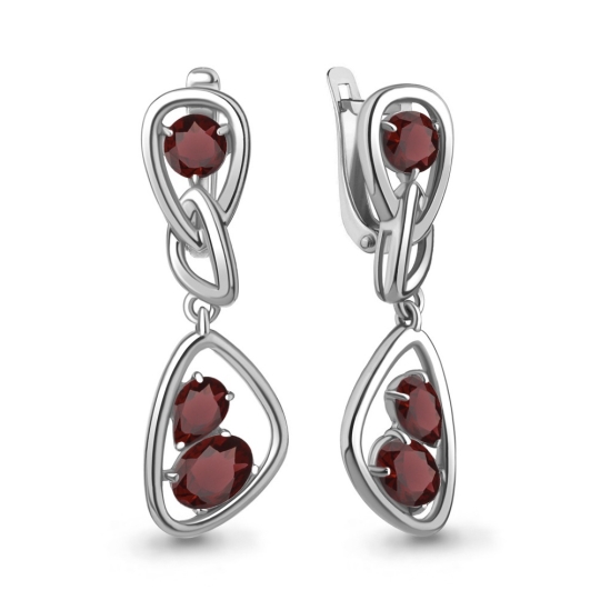 Серьги-конго из серебра